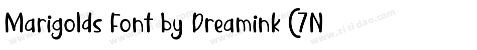 Marigolds Font by Dreamink (7NTypes)字体转换